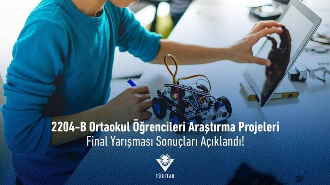 TÜBİTAK Ortaokul Öğrencileri Araştırma Projeleri Yarışması'nda Türkiye 2.'liği